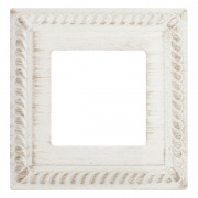 Рамка на 1 пост гор/верт, цвет white decape