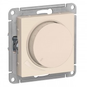 Светорегулятор (диммер) поворотно-нажимной, 630Вт SE AtlasDesign, бежевый