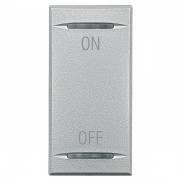 Axolute Клавиши с символами для системы автоматизации для 2 функций - 1 модуль, ON-OFF, цвет алюмини