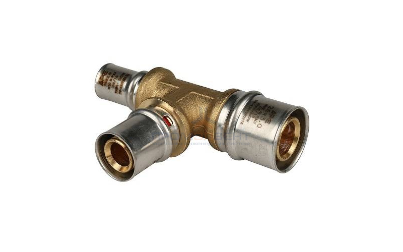 Тройник переходной STOUT - 26 x 20 x 26 (прессовой, для металлопластиковых труб)