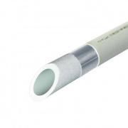 Труба полипропиленовая FV-Plast STABIOXY - 63 x 7,1 (PP-RCT/Al/P-RCT, PN10, штанга 4м, цвет серый)