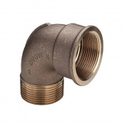 Отвод 90° Viega 3092 - 3/4" (НР/ВР, резьбовой, бронза без покрытия)
