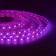 00-12 Светодиодная лента, 12В, 14,4Вт/м, smd5050, 60д/м, IP65, ширина подложки 10мм, 5м, RGB