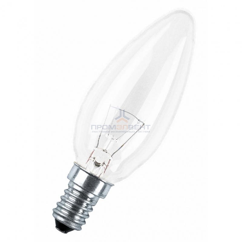 Лампа накаливания свеча Osram CLASSIC B CL 40W E14 прозрачная