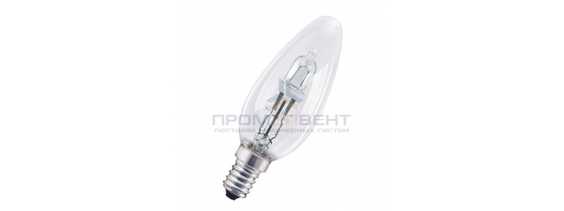 Лампа галогенная свеча Osram 64541 В ES 20W (25W) 230V E14 235lm 2000h d35x104mm