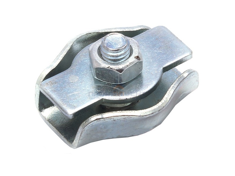 Зажим стальной 3мм Simplex для троса оцинкованный