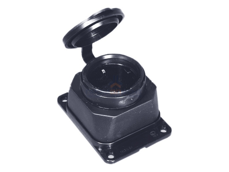 Розетка каучуковая ИЭК 2P+E 16А 250В IP44 настенная