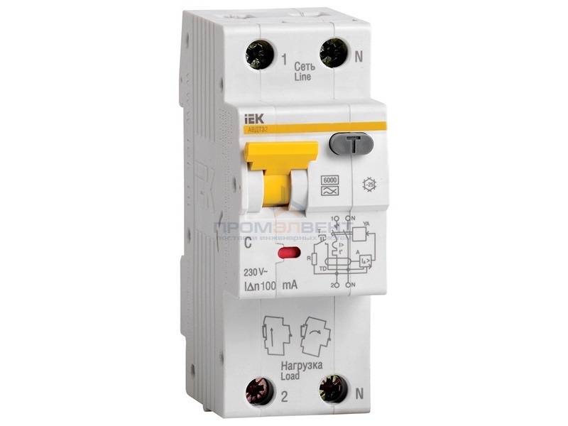 Дифференциальный автомат АВДТ 32 C40 100мА ИЭК